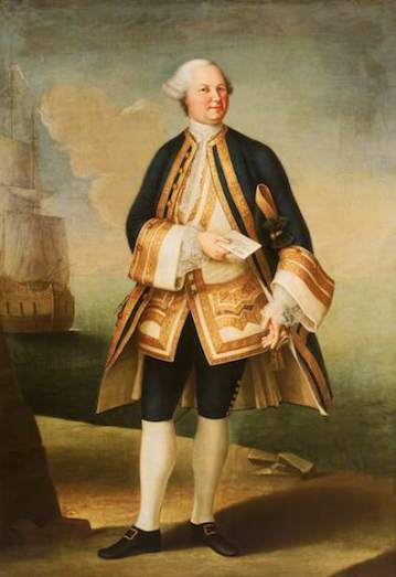 Siries Ceroti, Violante Beatrice, 1709-1783; Captain Sir Edward Hughes (c.1720-1794)